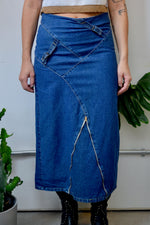 Denim Buckle Skirt