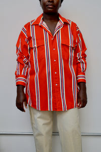 90s Striped Western Shirt