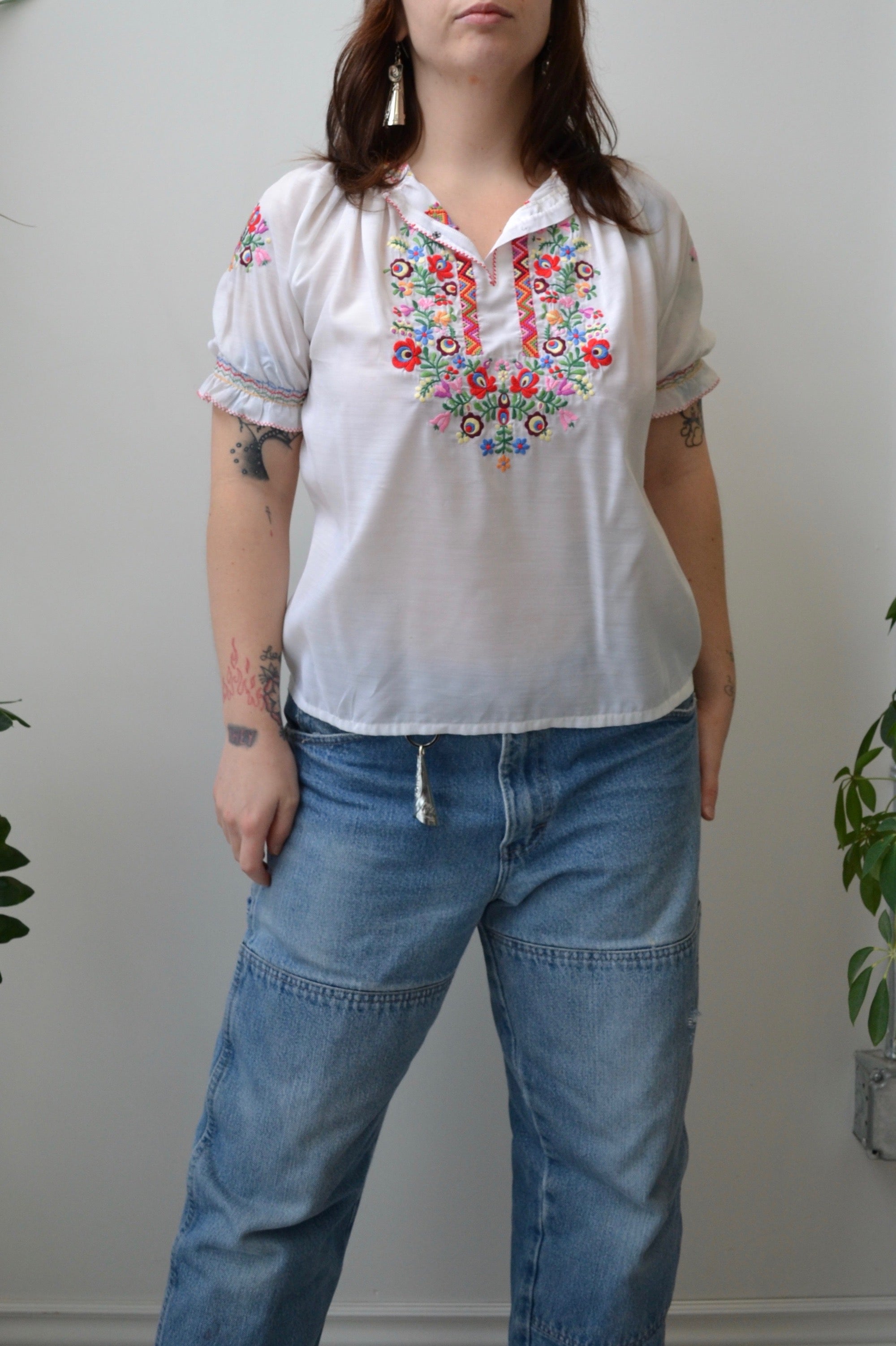 Cutie Embroidered Blouse