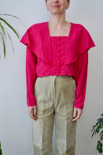 80s Smart Set Magenta Blouse