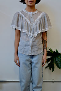 Polka Dot Prairie Blouse