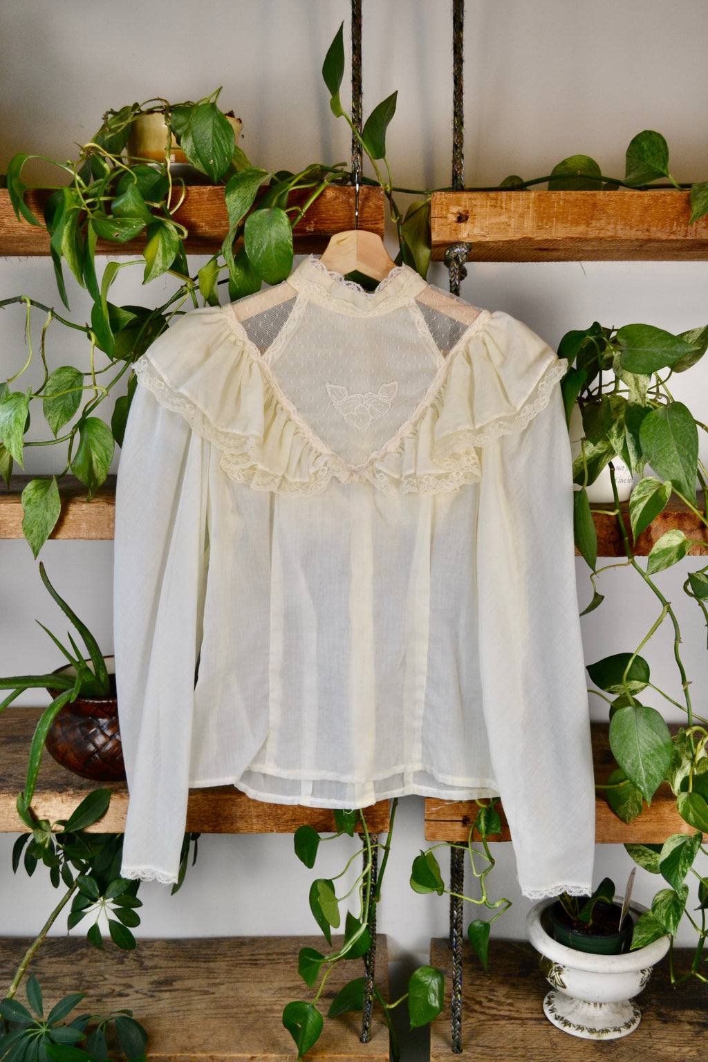 Statement Collar Prairie Blouse