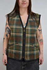 Plaid Pendleton Fleece Lined Vest