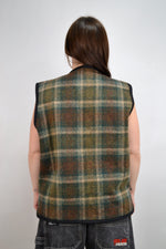 Plaid Pendleton Fleece Lined Vest