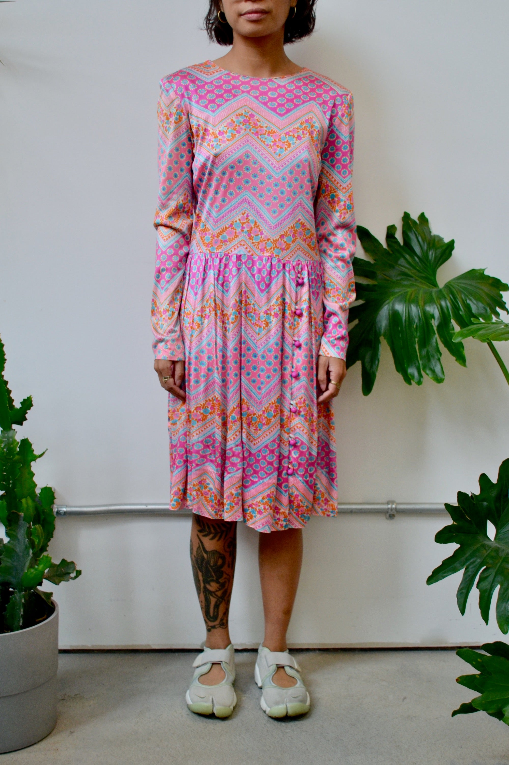 Alamor Pink Patterned Dress