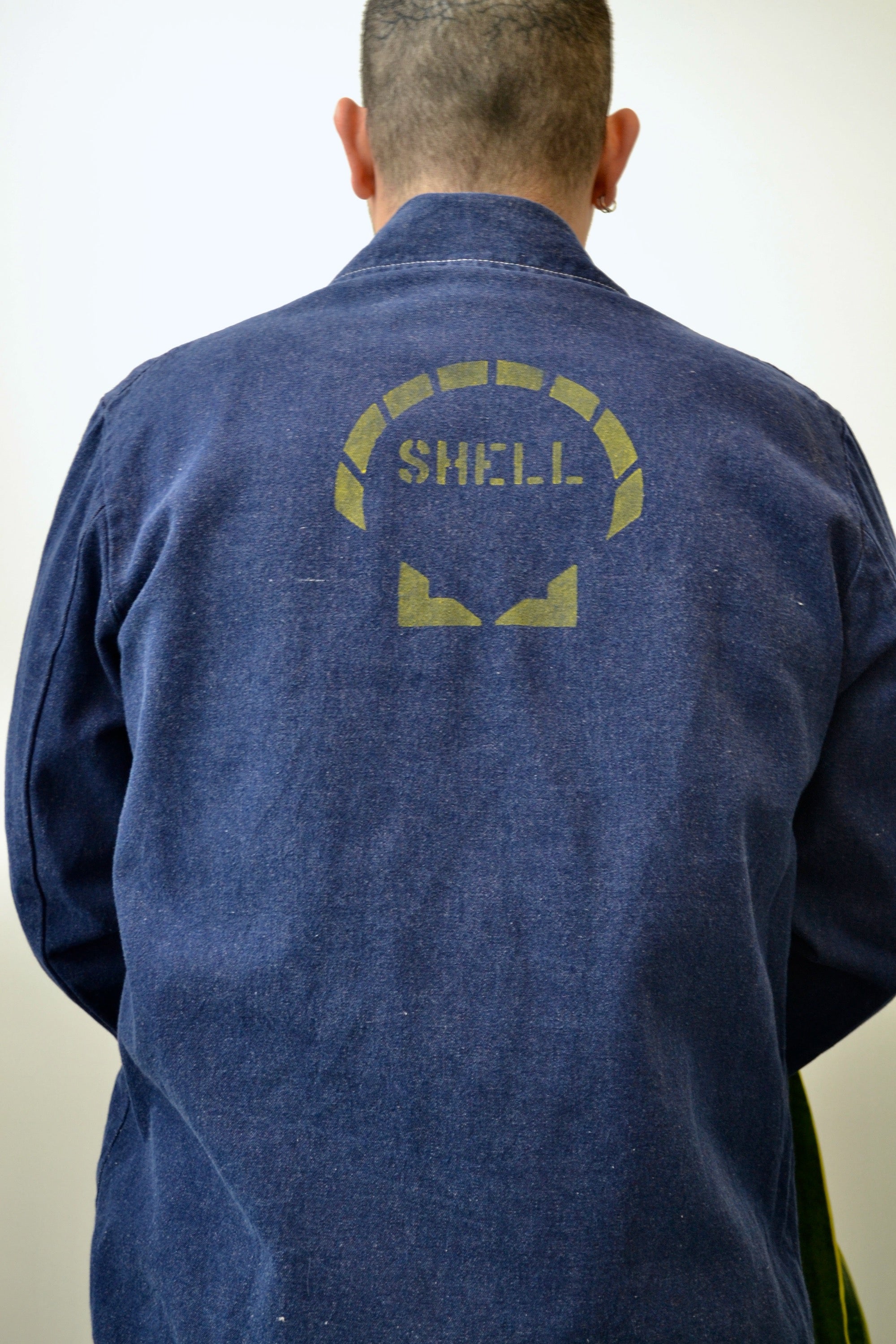 Shell Gas Denim Chore Coat