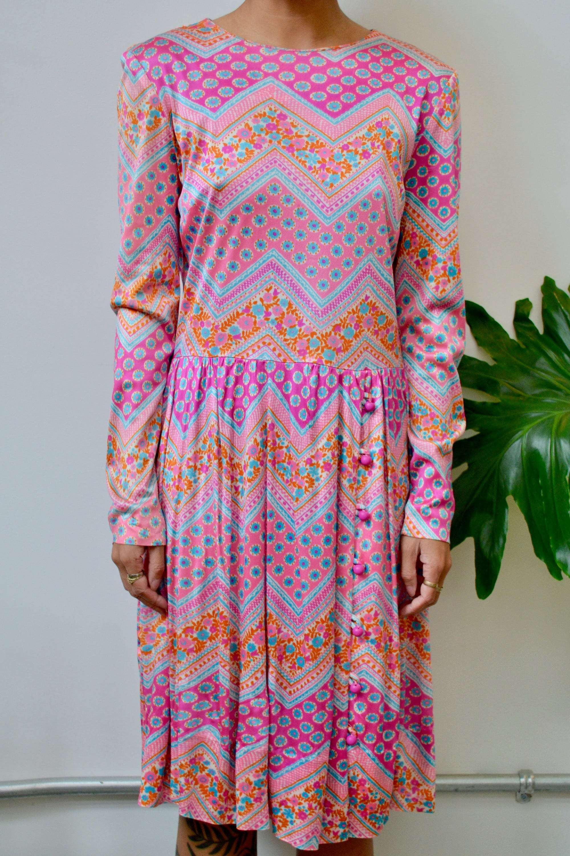 Alamor Pink Patterned Dress