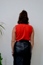 60s Tomato Turtleneck Tank