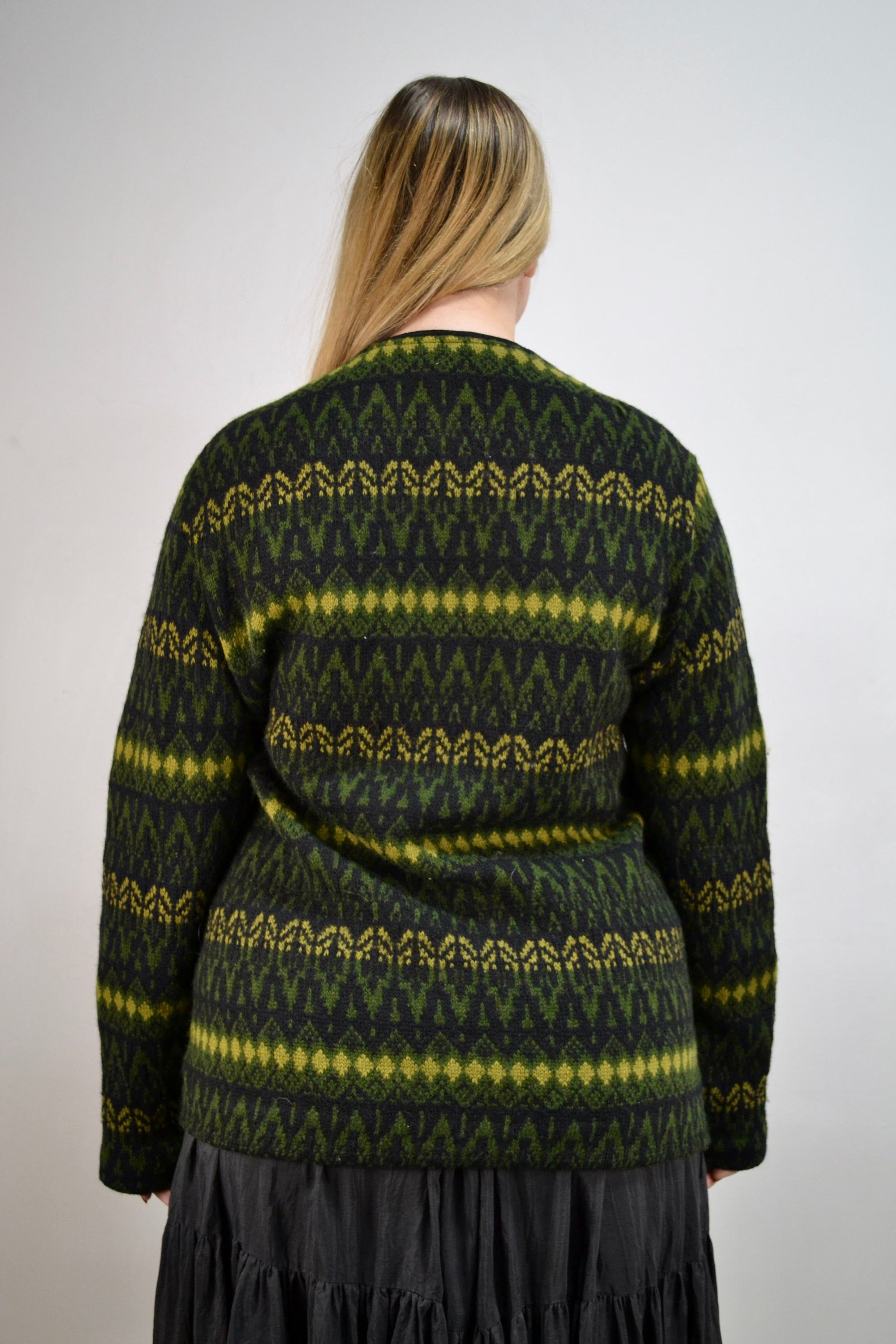 Green Icelandic Knit Sweater