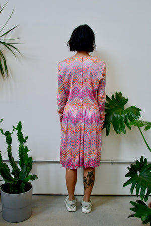 Alamor Pink Patterned Dress