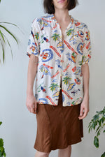 Nineties Jamaica Souvenir Rayon Button Up