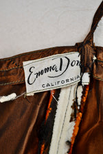 50s Bronze Goddess Party Dress
