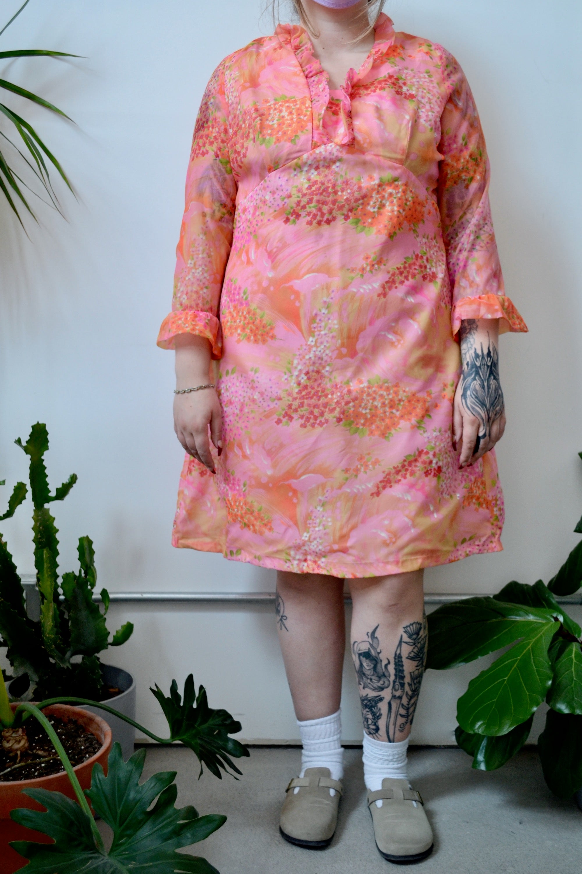 Seventies Blossom Dress