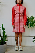 Zazie Red Gingham Mini Dress