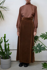 Seventies Chocolate Skirt Set