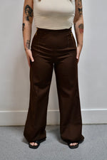 Chocolate Wide Leg Trousers