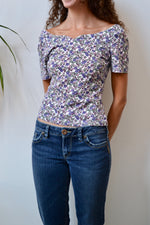 Purple Floral Princess Top