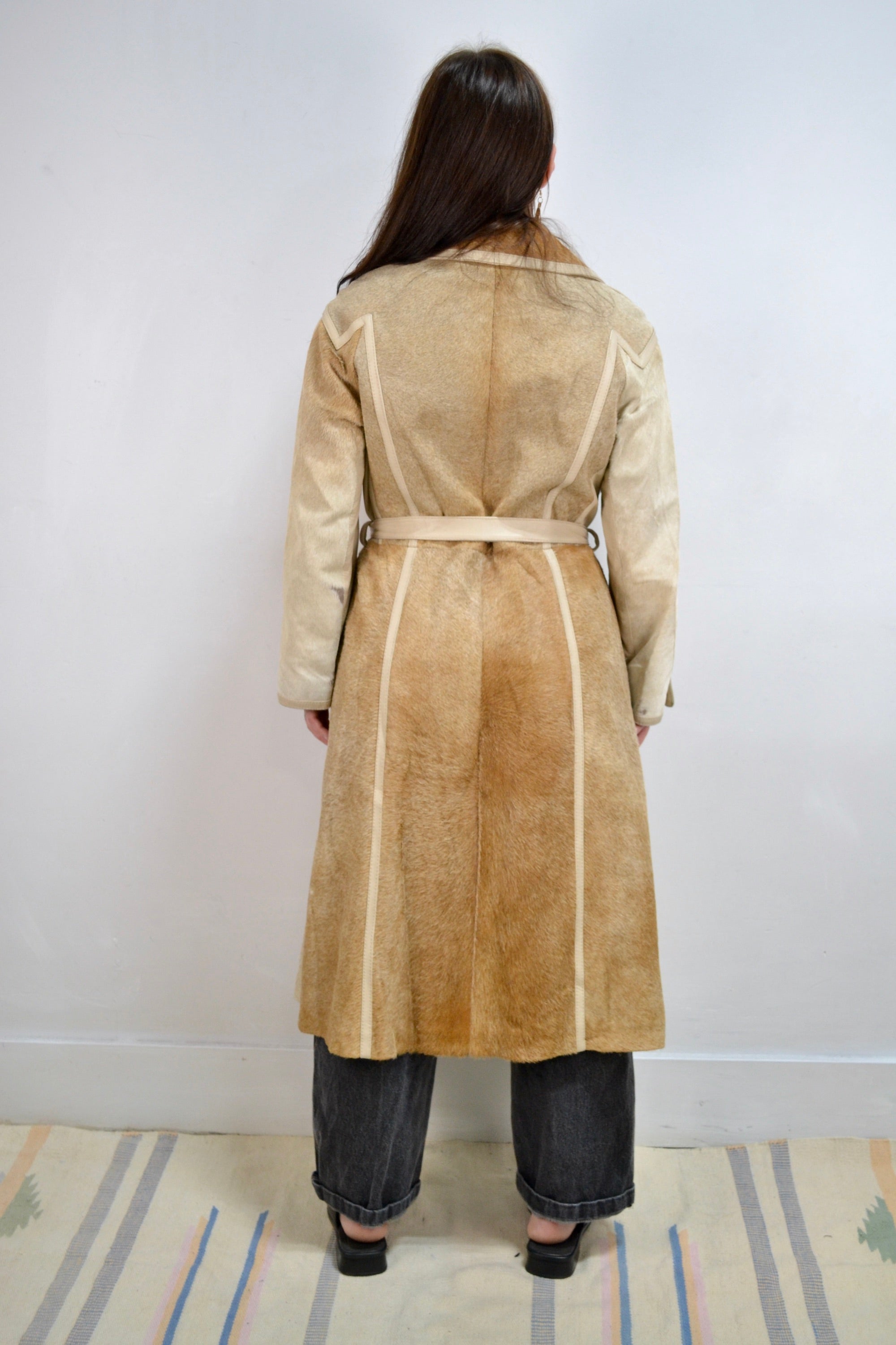 Vintage Pony Hide Trench