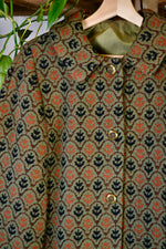 Gorgeous Olive Green Woven Cape Coat