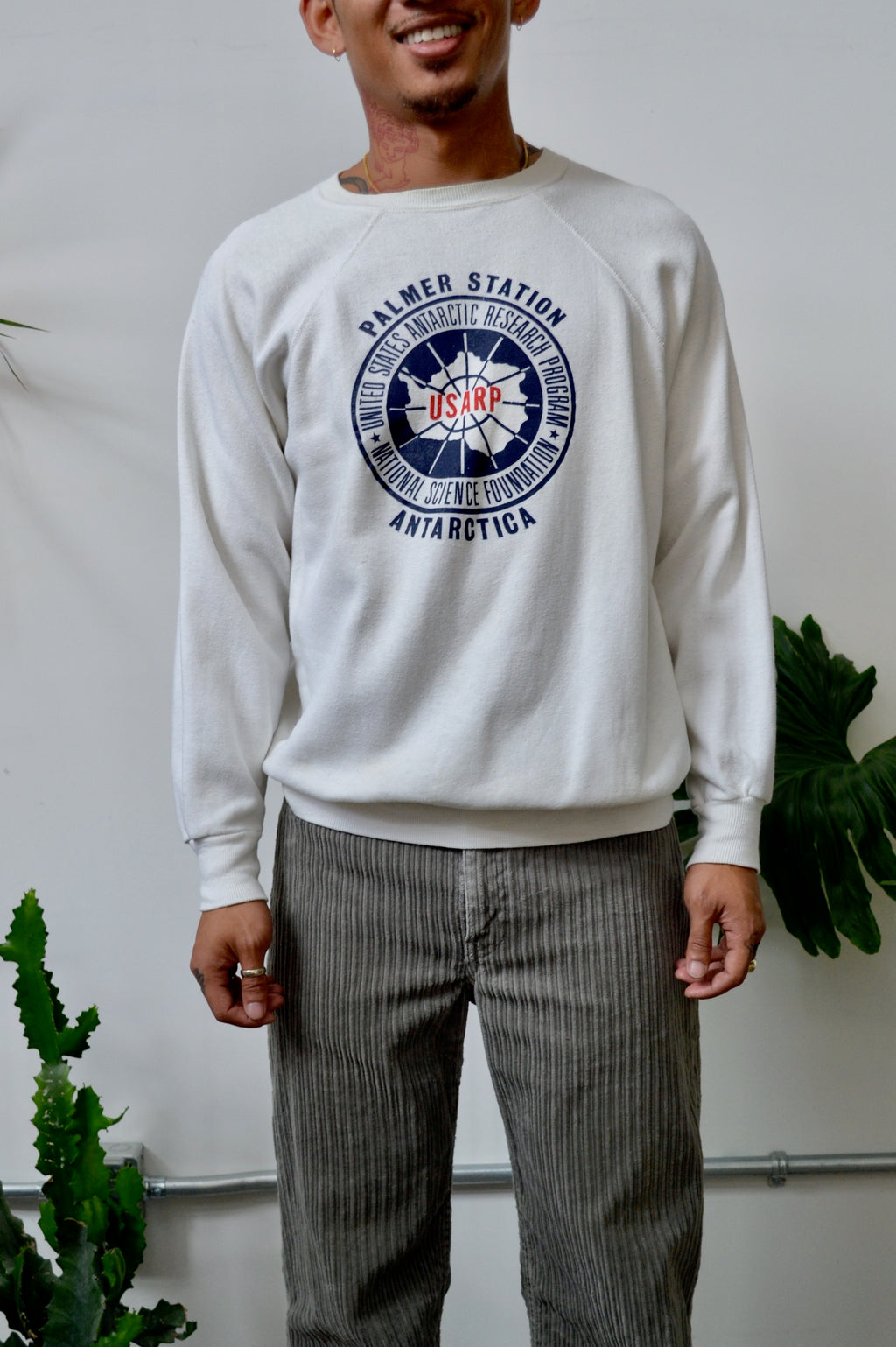 80s Antarctica Research Crewneck