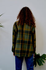 Kings Road Green Wool Button Up