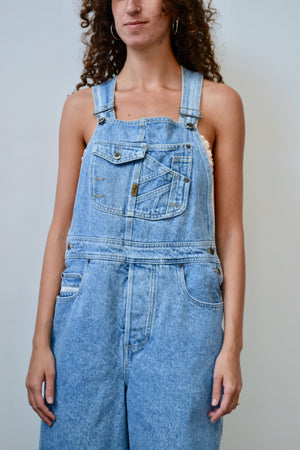 Light Wash Nineties Shorteralls