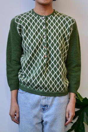 Mossy Diamond Knit