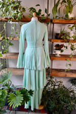70s Mint Green Party Dress