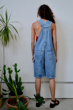 Light Wash Nineties Shorteralls