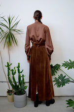 Seventies Chocolate Skirt Set