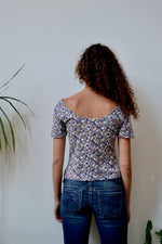 Purple Floral Princess Top