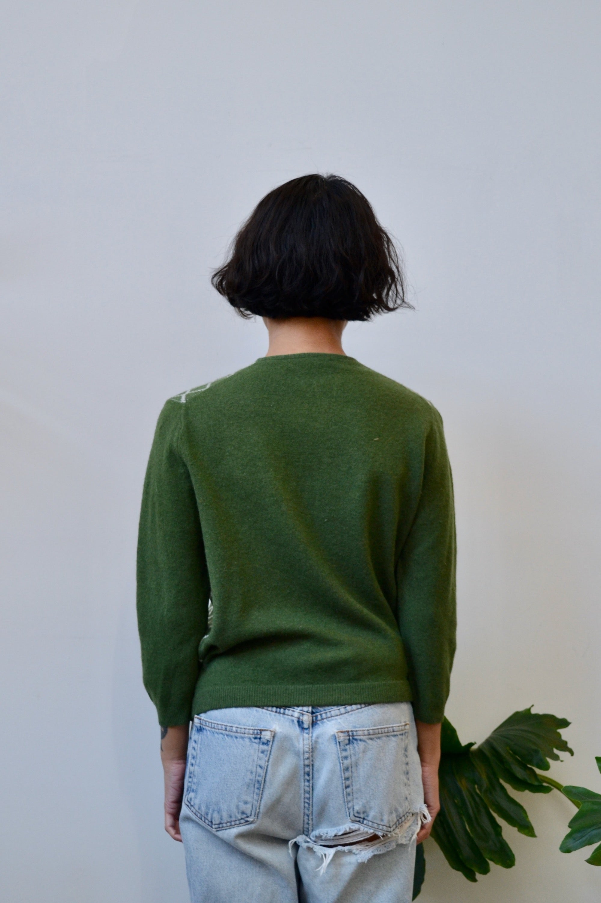 Mossy Diamond Knit