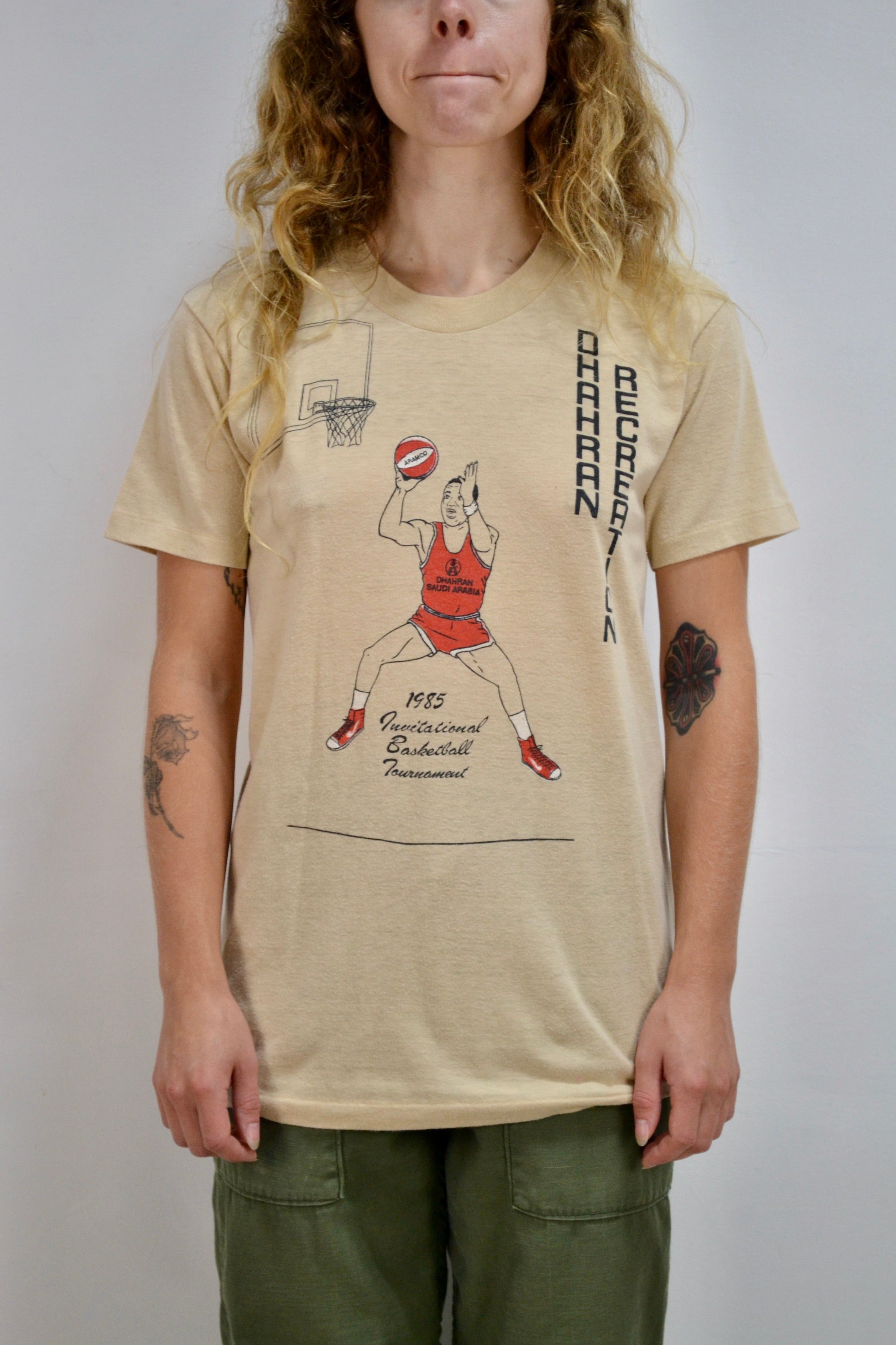 1985 Invitational Basketball Tourny Tee