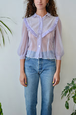 Lavender Nylon Blouse