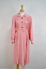 Pink Patterned 40s/50s Dress