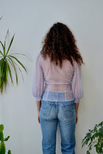 Lavender Nylon Blouse