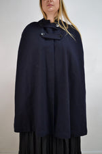 50's Navy Wool Nurse's Cape