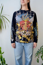 Allover Print "Christian Audigier" Long Sleeve