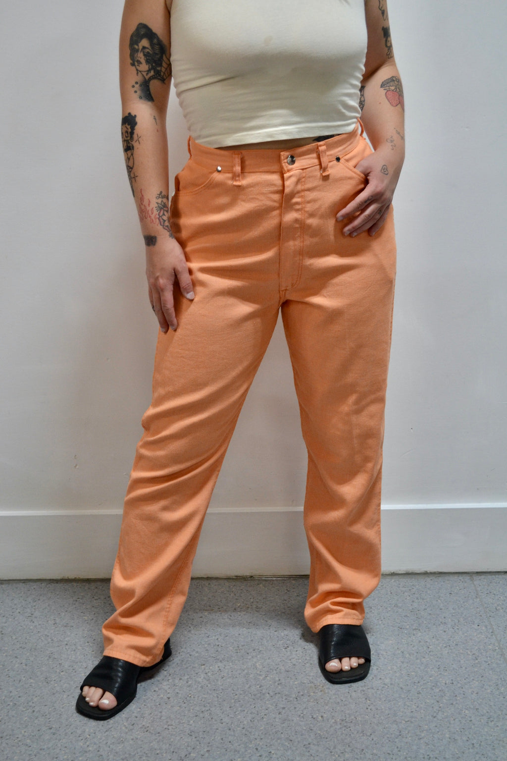 60s Creamsicle Misses Wrangler Jeans