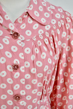 Pink Patterned 40s/50s Dress