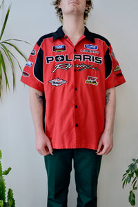 Polaris Racing Short Sleeve Button Up