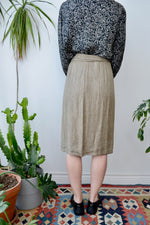 DKNY Linen Wrap Skirt