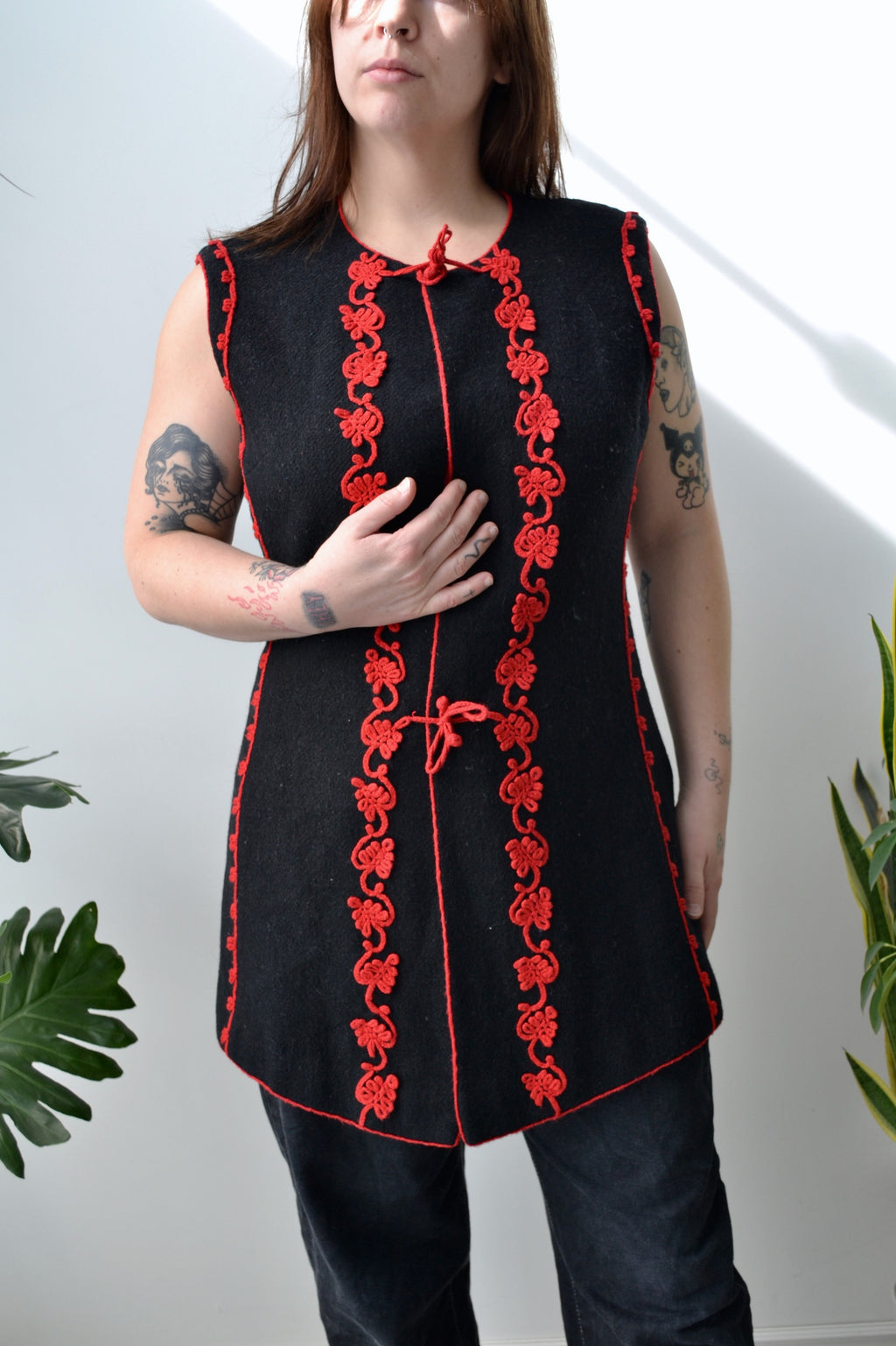 Embroidered Tunic Vest