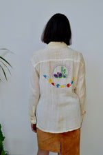 Gauzy Embroidered Western Shirt