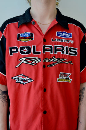 Polaris Racing Short Sleeve Button Up