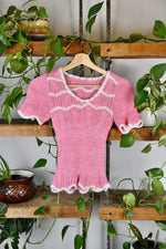 Baby Pink Knit Tee