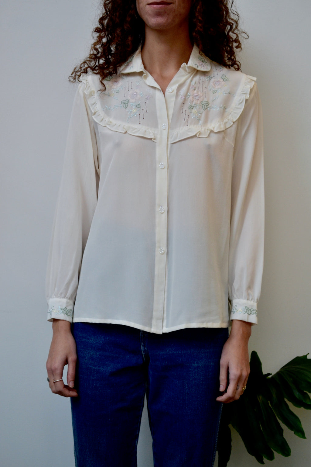 Pastel Embroidered Blouse