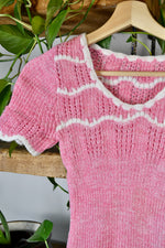 Baby Pink Knit Tee