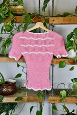 Baby Pink Knit Tee