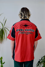 Polaris Racing Short Sleeve Button Up